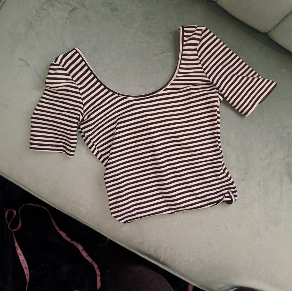 American Apparel striped body suit